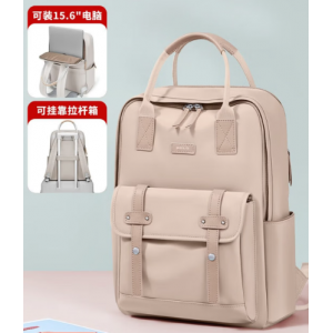 Women's backpack, computer bag, large capacity, college student's schoolbag